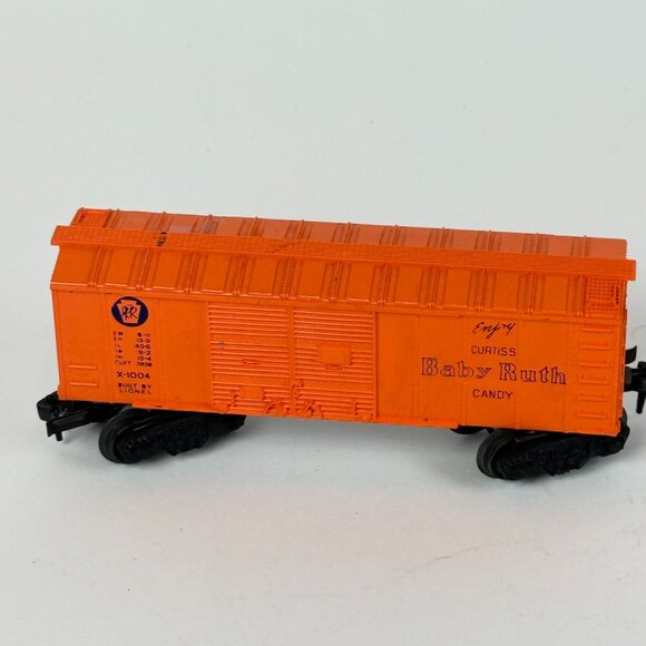 Lionel X-1004 Baby Ruth Candy Boxcar Vintage Model Train Orange PRR Collectible - Picture 3 of 8
